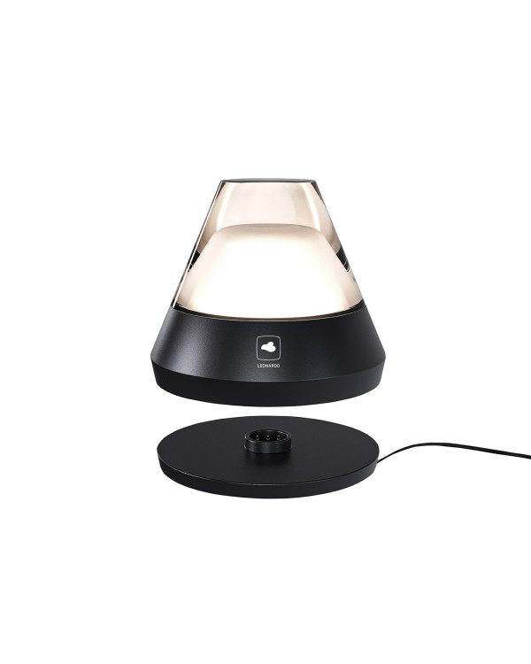 SALERNO – Zwart, RGB oplaadbare tafellamp van Leonardo – afbeelding 5
