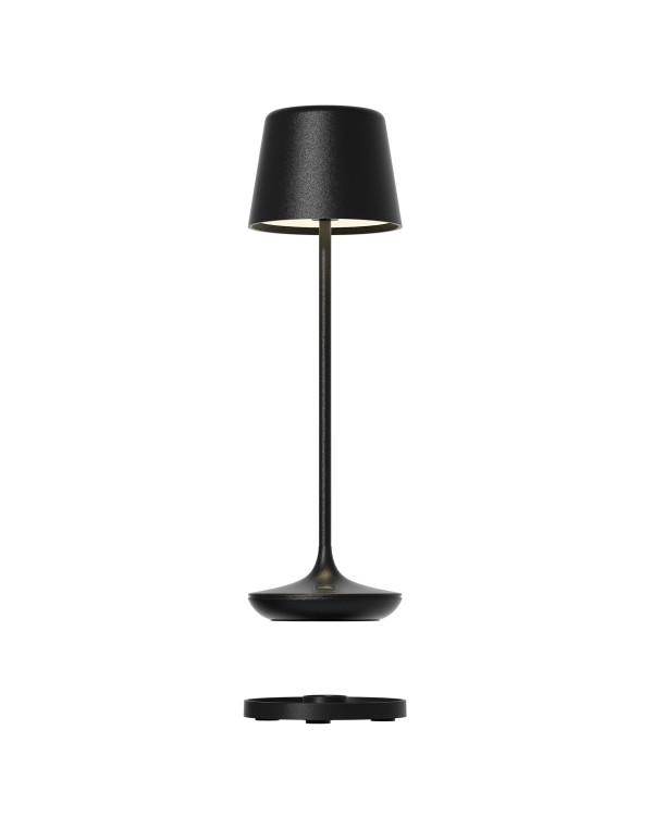 BARI – RGB oplaadbare tafellamp, zwart van Leonardo – afbeelding 4