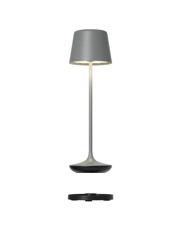BARI – RGB oplaadbare tafellamp, grijs van Leonardo – afbeelding 4
