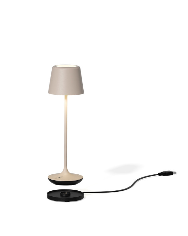 BARI – RGB oplaadbare tafellamp, zand van Leonardo – afbeelding 3