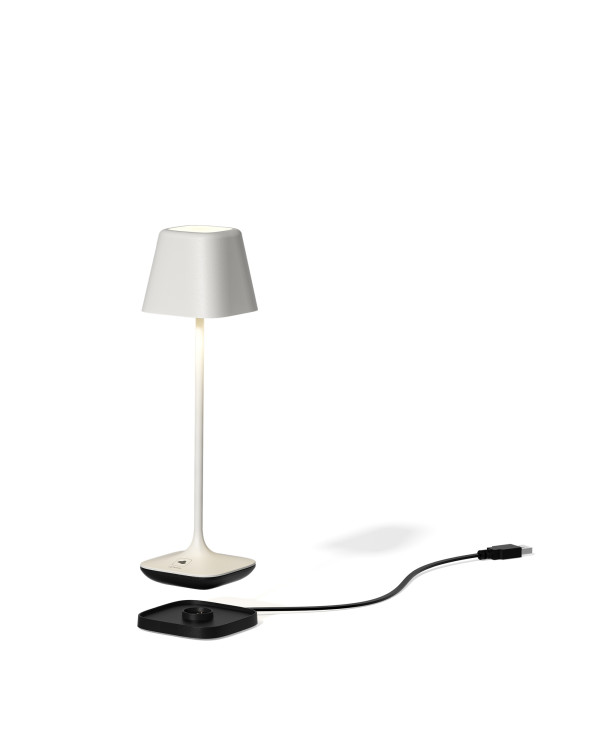 CAPRI – oplaadbare RGB-tafellamp, wit van Leonardo – afbeelding 3