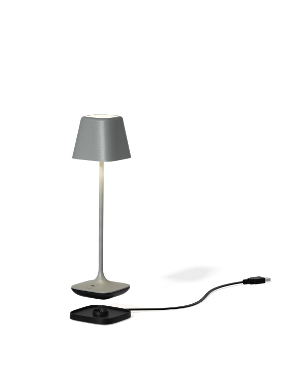 CAPRI – RGB oplaadbare tafellamp, grijs van Leonardo – afbeelding 3