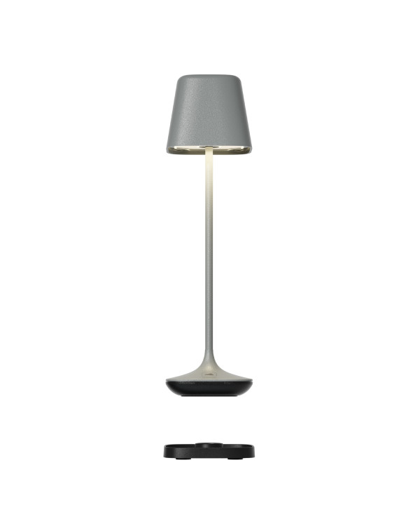 CAPRI – RGB oplaadbare tafellamp, grijs van Leonardo – afbeelding 4