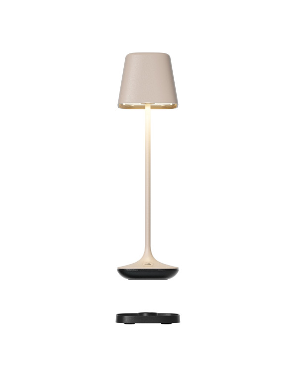CAPRI – oplaadbare RGB-tafellamp, zand van Leonardo – afbeelding 4