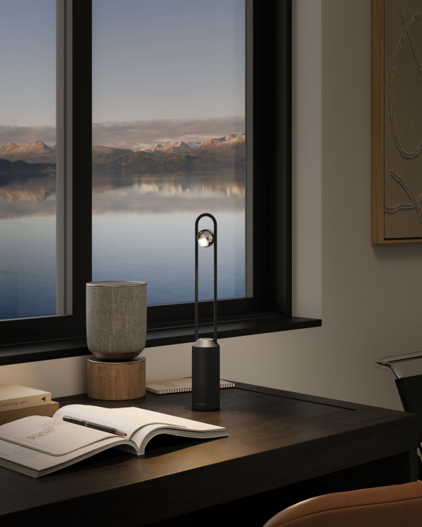 MINIMAL tafellamp op batterijen, zilver van Sompex
