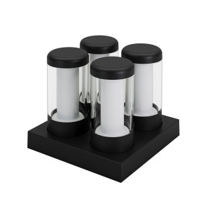 NIP – Oplaadbare tafellampen set van 4, zwart van Sompex – afbeelding 4
