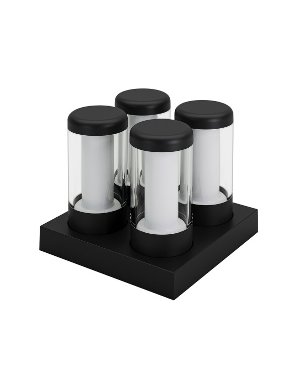 NIP – Oplaadbare tafellampen set van 4, zwart van Sompex – afbeelding 4