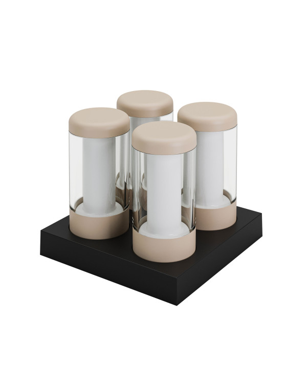 NIP – Oplaadbare Tafellampen Set van 4, Zand van Sompex – afbeelding 4
