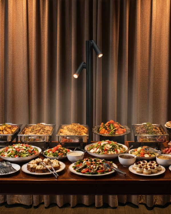 TUBO BUFFET – wit, oplaadbare tafellamp 2-lamp van Sompex – afbeelding 3