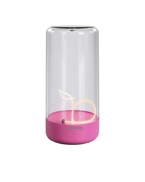 PULSE – neonroze, oplaadbare tafellamp van Sompex – afbeelding 3
