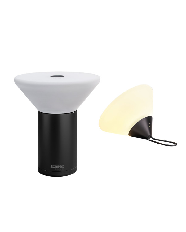 MIKONO – Zwart, oplaadbare tafel- en hanglamp van Sompex – afbeelding 4