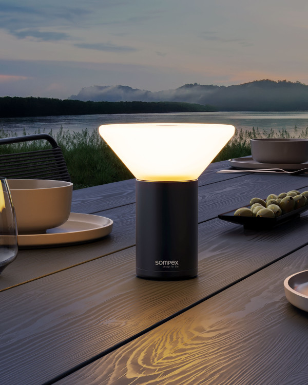 MIKONO – Grijs, oplaadbare tafel- en hanglamp van Sompex – afbeelding 3