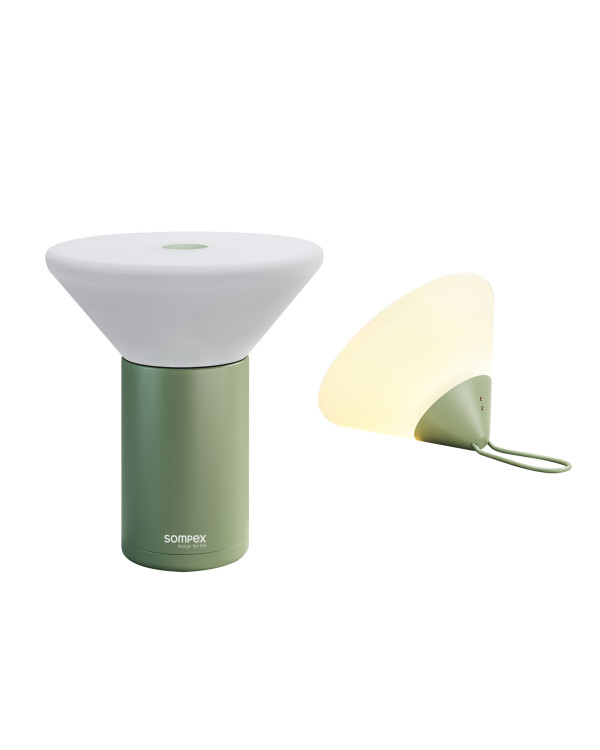 MIKONO – Olijfgroen, oplaadbare tafel- en hanglamp van Sompex – afbeelding 4