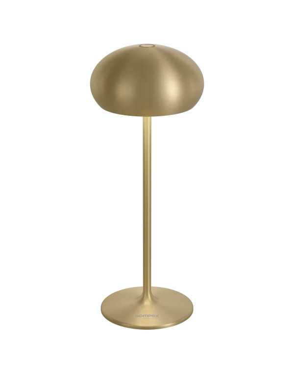 PEBBLE – Geborsteld goud, oplaadbare tafellamp van Sompex – afbeelding 3