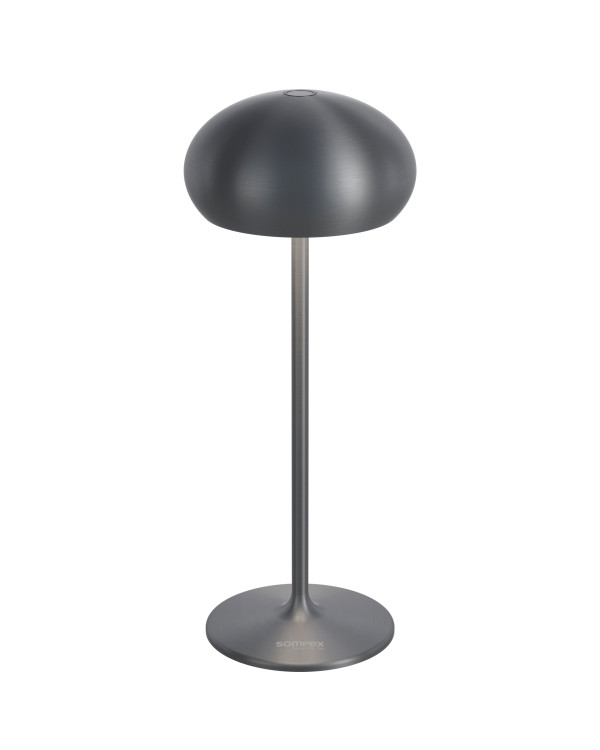 PEBBLE – Grafiet geborsteld, oplaadbare tafellamp van Sompex – afbeelding 3