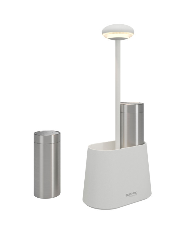 HEURECA – wit, oplaadbare tafellamp van Sompex – afbeelding 4