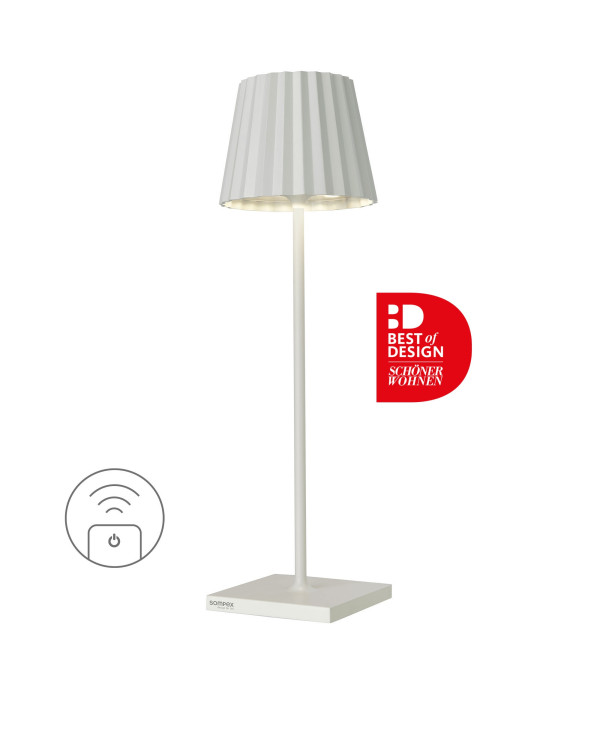 TROLL RC – wit, oplaadbare tafellamp van Sompex – afbeelding 4