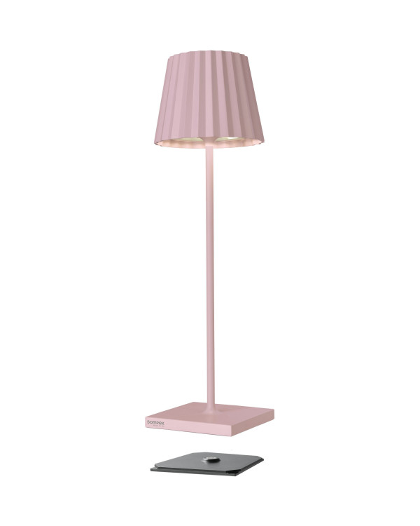 TROLL RC – roze, oplaadbare tafellamp van Sompex – afbeelding 2