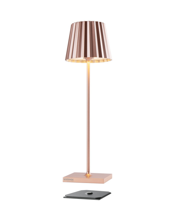 TROLL RC – roségoud, oplaadbare tafellamp van Sompex – afbeelding 2
