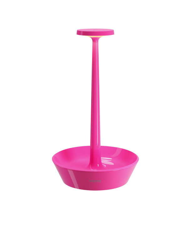 TAKEAWAY – neonroze, oplaadbare tafellamp van Sompex – afbeelding 2