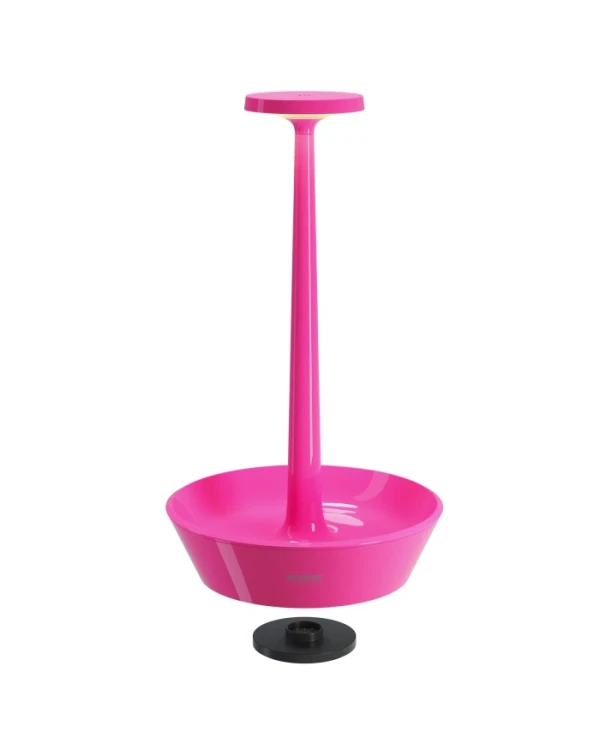 TAKEAWAY – neonroze, oplaadbare tafellamp van Sompex