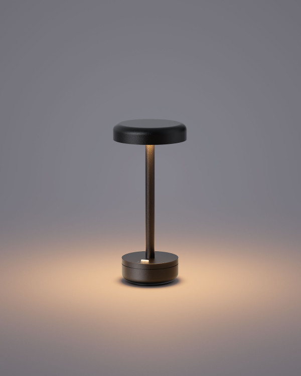 IENA – zwart, oplaadbare tafellamp van Elle Decoration – afbeelding 2