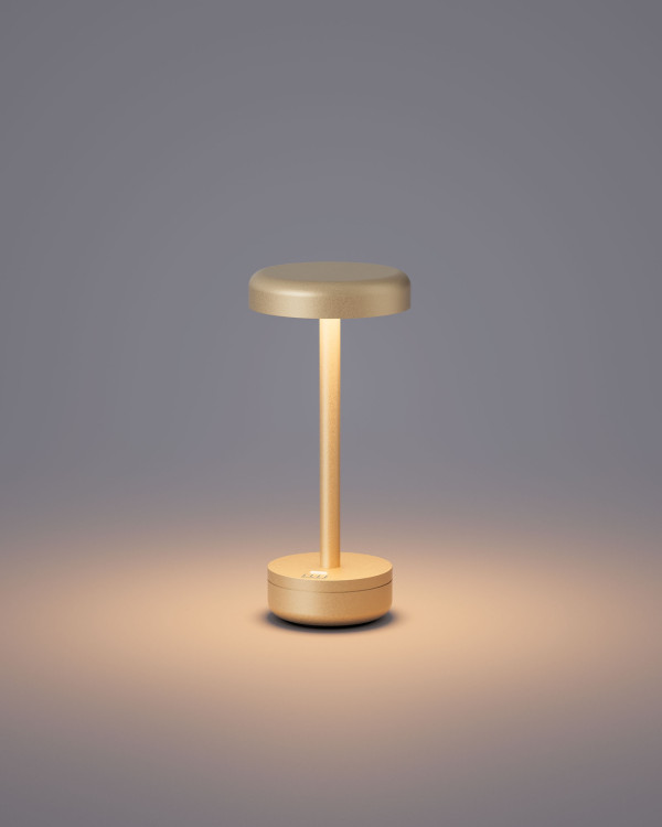 IENA – goud mat, oplaadbare tafellamp van Elle Decoration – afbeelding 2