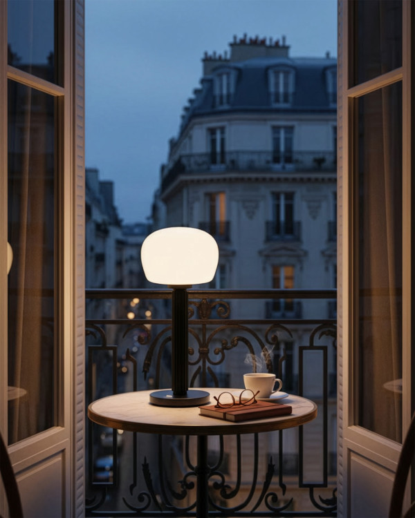 VENDOME – zwart, oplaadbare tafellamp van Elle Decoration