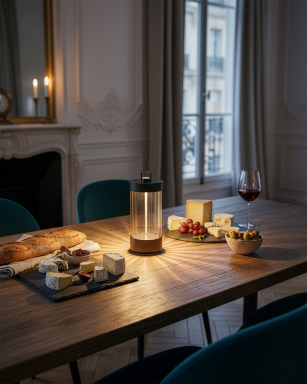 MARAIS – zwart, oplaadbare tafellamp van Elle Decoration
