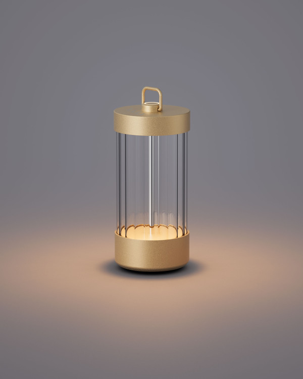 MARAIS – goud mat, oplaadbare tafellamp van Elle Decoration – afbeelding 2
