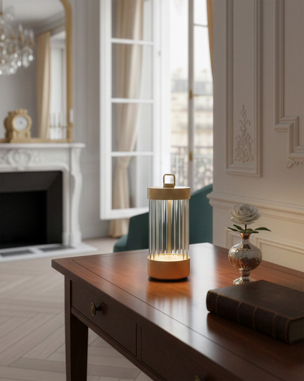 MARAIS – goud mat, oplaadbare tafellamp van Elle Decoration