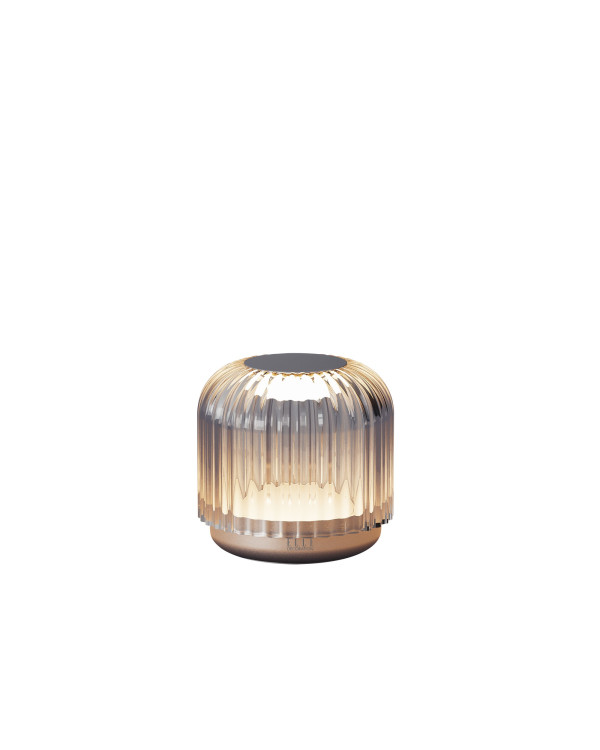 GRENELLE – zilver mat, oplaadbare tafellamp van Elle Decoration