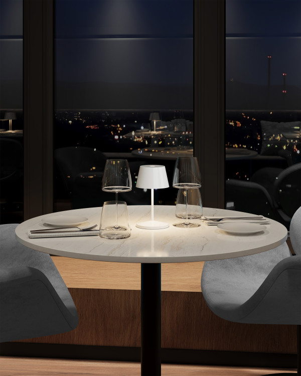 SEOUL RC – weiß ceramic, Akku-Tischleuchte van Villeroy & Boch – afbeelding 3