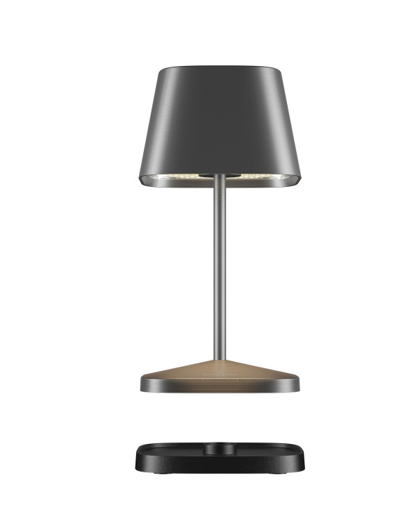 NEAPEL RC – grafiet geborsteld, oplaadbare tafellamp van Villeroy & Boch – afbeelding 2