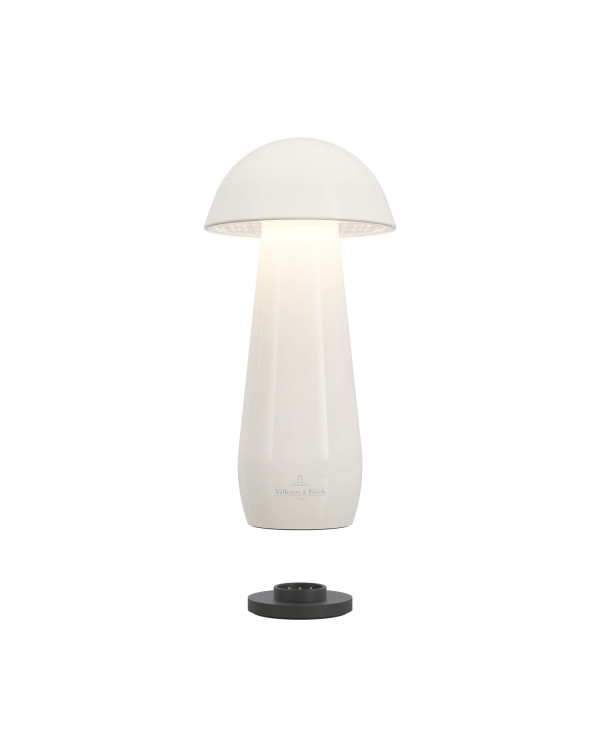 MODENA – 16cm, wit keramiek, oplaadbare tafellamp van Villeroy & Boch