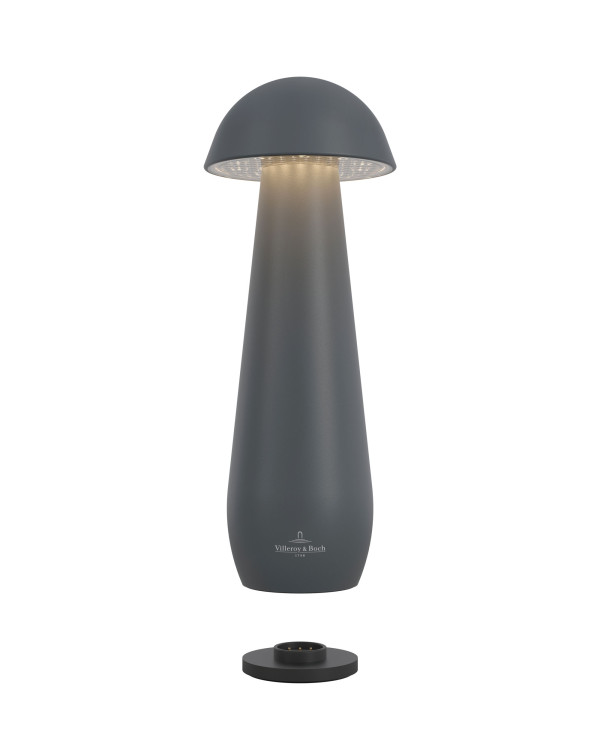 MODENA – 21cm, antraciet, oplaadbare tafellamp van Villeroy & Boch