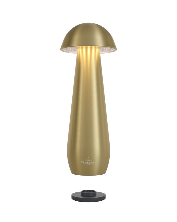 MODENA – 21cm, geborsteld goud, oplaadbare tafellamp van Villeroy & Boch