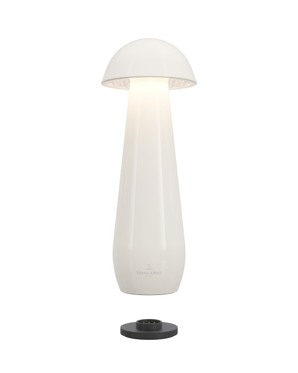 MODENA – 21cm, wit keramiek, oplaadbare tafellamp van Villeroy & Boch – afbeelding 2