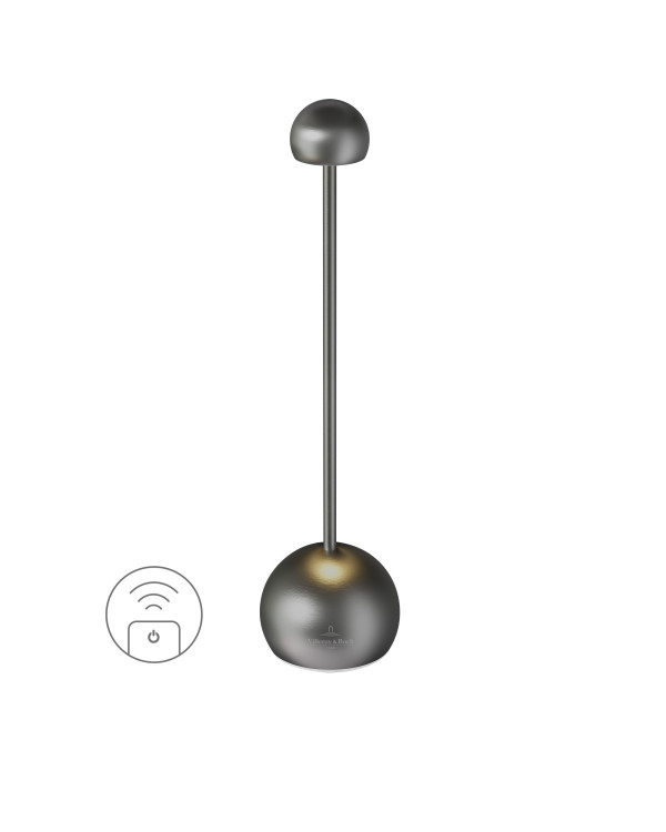ELBA RC – grafiet geborsteld, oplaadbare tafellamp van Villeroy & Boch – afbeelding 4