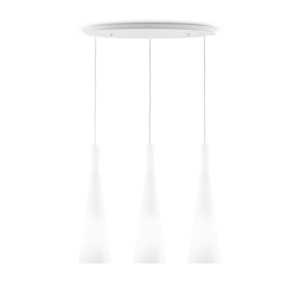 Hanglamp MILK wit van Ideal Lux - OANN