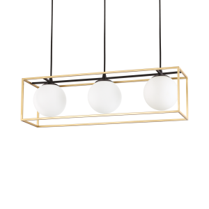 Hanglamp LINGOTTO messing van Ideal Lux - OANN