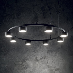 Hanglamp MINOR zwart van Ideal Lux sfeerbeeld - OANN