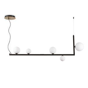 Hanglamp BIRDS zwart van Ideal Lux - OANN