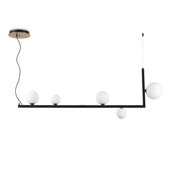 Hanglamp BIRDS zwart van Ideal Lux - OANN