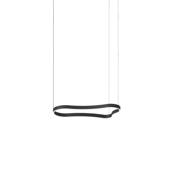 Hanglamp WAVES zwart van Ideal Lux - OANN