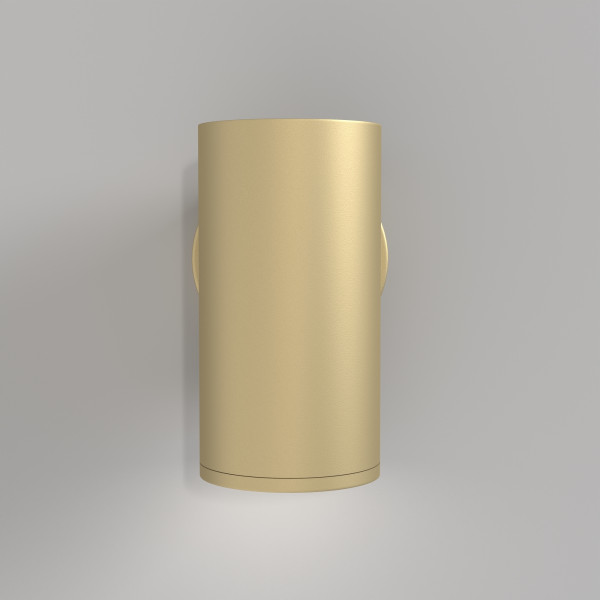 Wandlamp Focus S goud mat sfeerbeeld van Maytoni - OANN