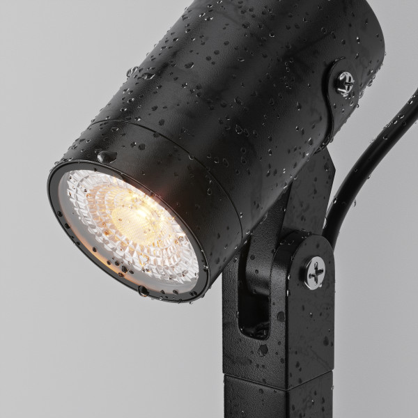 Staande buitenlamp Scope zwart detail van Maytoni - OANN