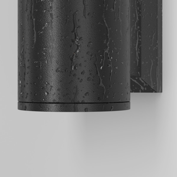 Wandlamp buiten Bowery zwart detail van Maytoni - OANN