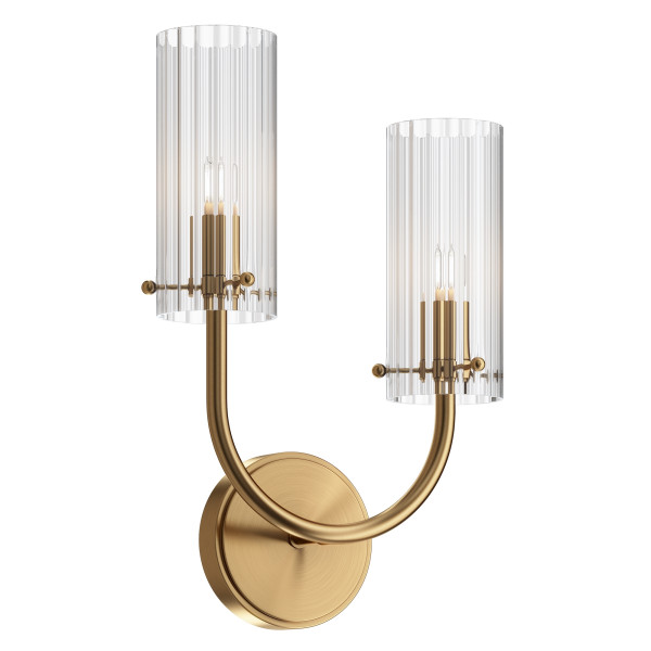 Wandlamp Arco messing sfeerbeeld van Maytoni - OANN