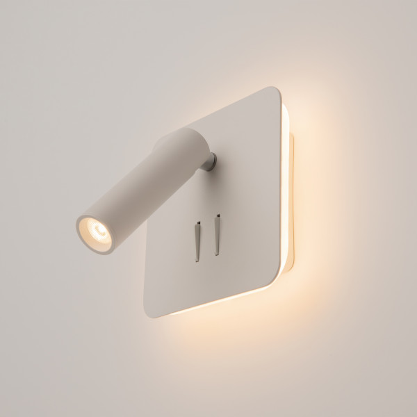 Wandlamp Ios 176 wit opstelling van Maytoni - OANN
